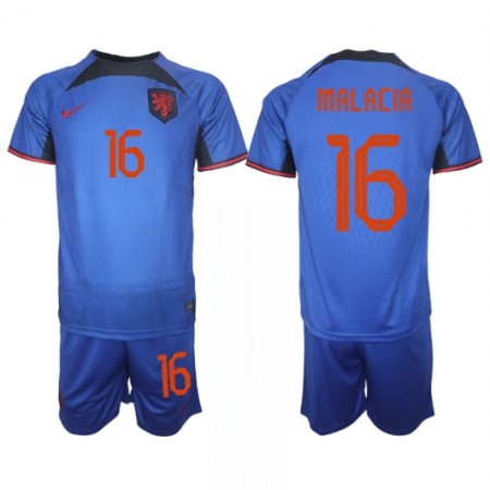 Goedkope Nederland Tyrell Malacia 16 Kids Uittenue World Cup 2022